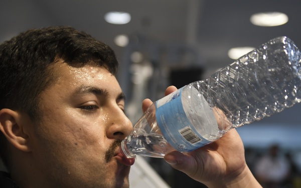 Airman maintains PT standards