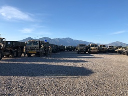 118th Transportation Company conduct a Pre-Convoy Inspection
