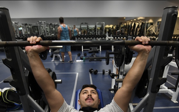 Airman maintains PT standards