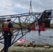 Coast Guard Cutter Hatchet crew repairs range following Hurricane Laura