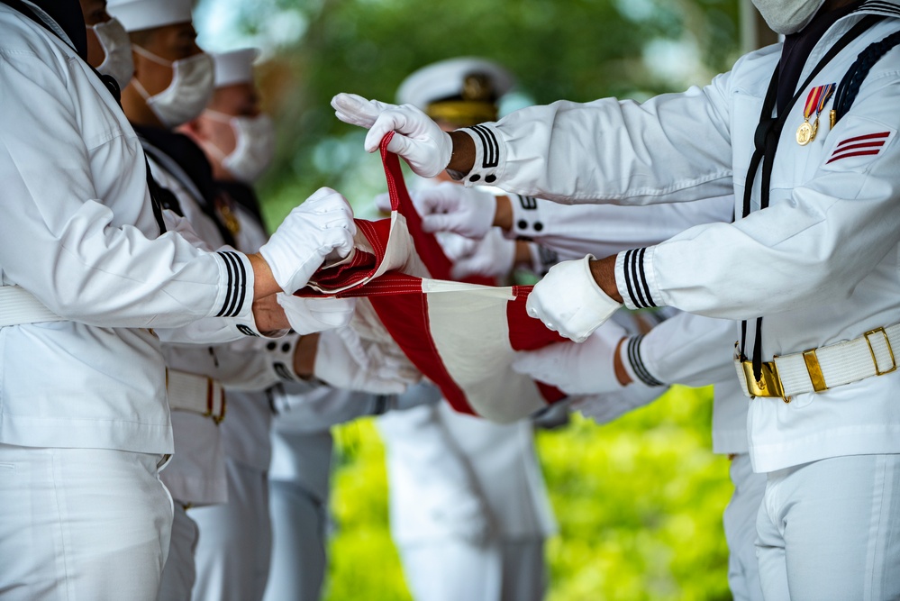 Modified Military Funeral Honors With Funeral Escort Are Conducted For U.S. Navy Capt. Bruce Boyle in Section 82