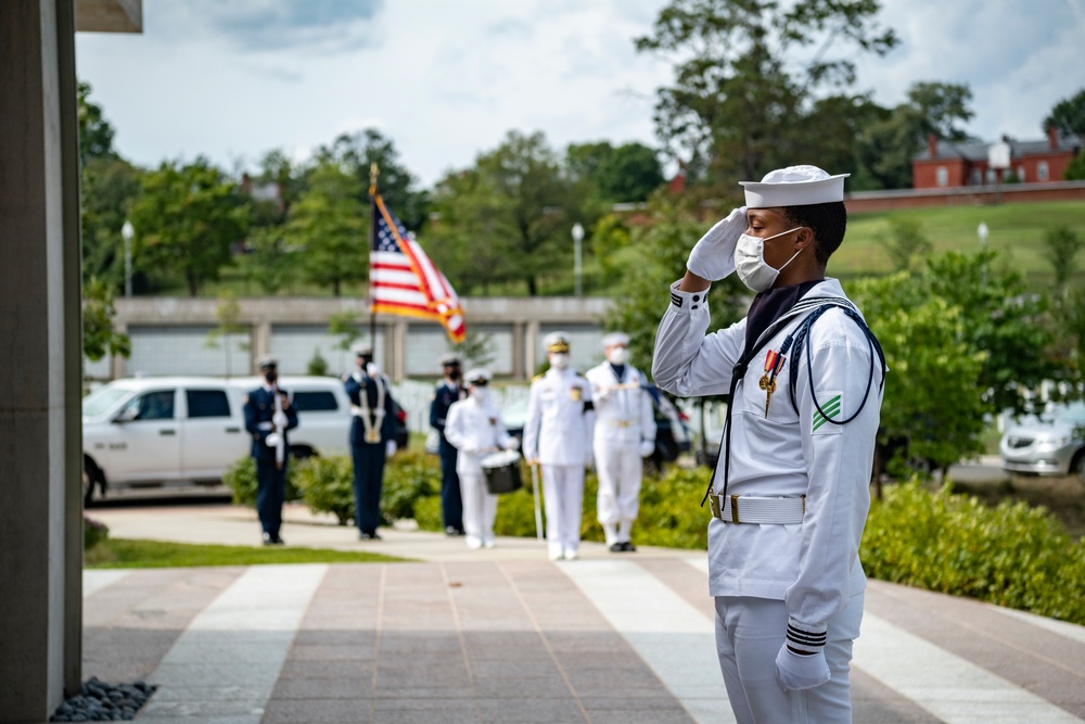 Modified Military Funeral Honors With Funeral Escort Are Conducted For U.S. Navy Capt. Bruce Boyle in Section 82