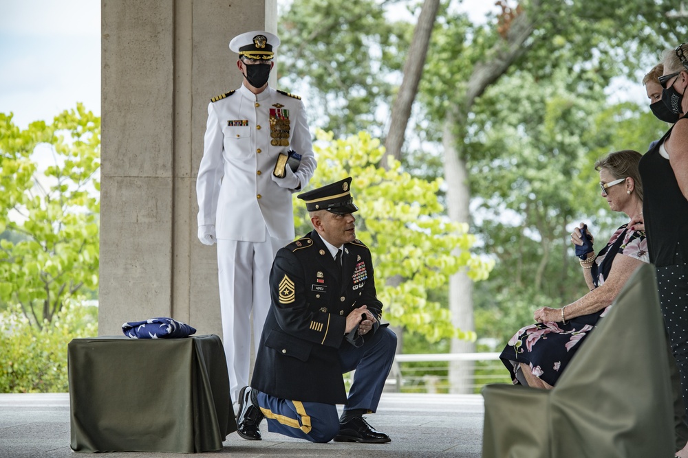 Modified Military Funeral Honors With Funeral Escort Are Conducted For U.S. Navy Capt. Bruce Boyle in Section 82