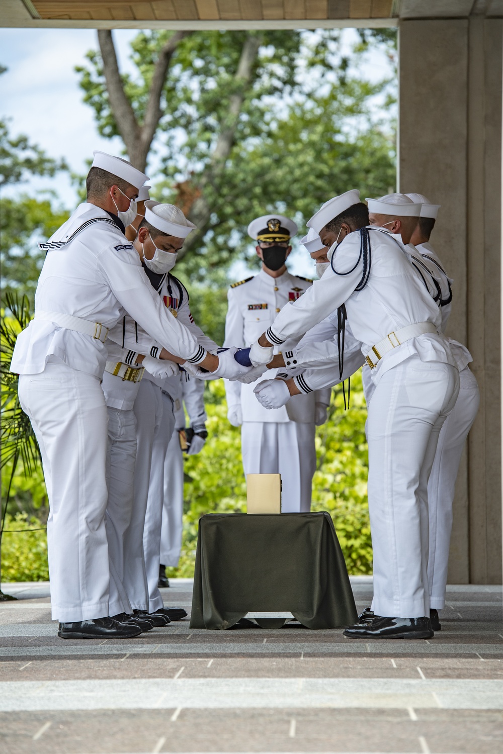 Modified Military Funeral Honors With Funeral Escort Are Conducted For U.S. Navy Capt. Bruce Boyle in Section 82