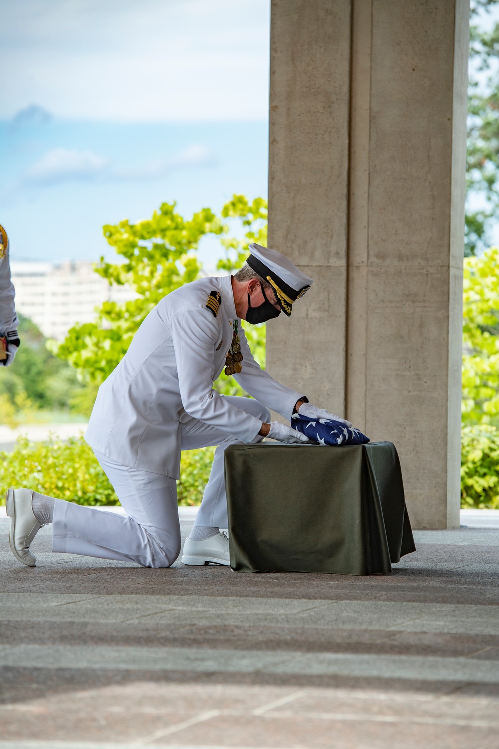 Modified Military Funeral Honors With Funeral Escort Are Conducted For U.S. Navy Capt. Bruce Boyle in Section 82