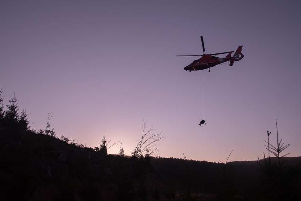Coast Guard inland search and rescue land navigation training