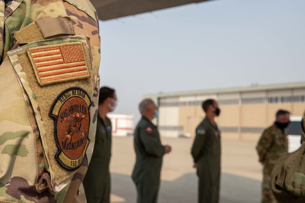 Nevada National Guard Pays Tribute to MAFFS Airmen