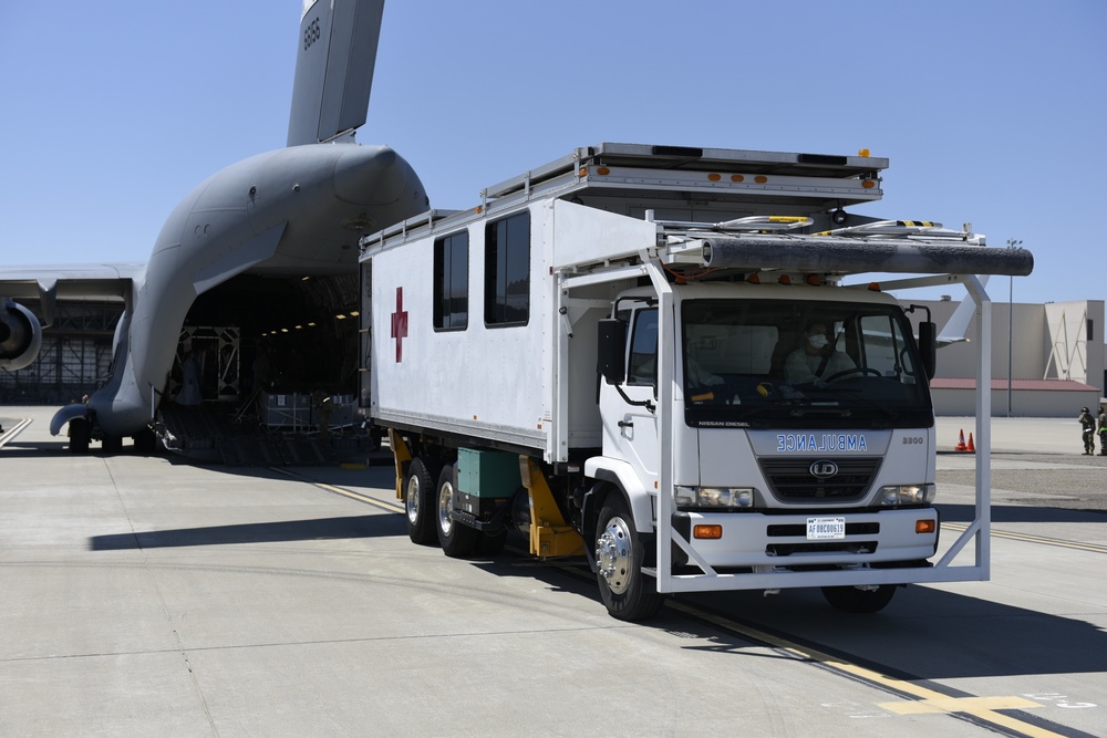 Team Travis conducts first Indo-Pacific aeromedical evacuation mission for COVID-19