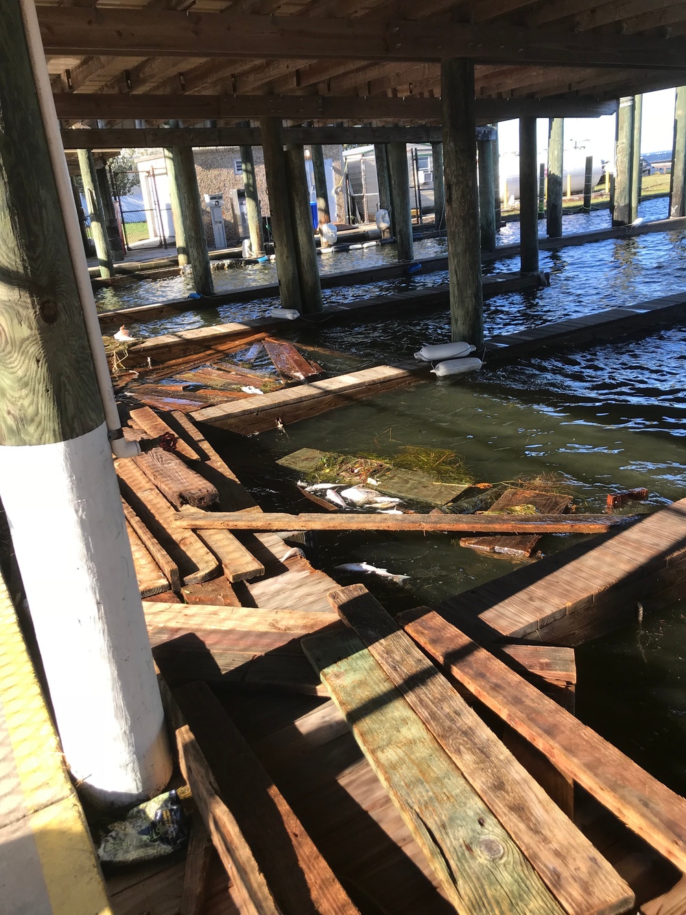 Workers to repair storm-battered seawall at Destin Army Recreation Area in Florida