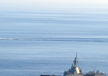 USS PHILIPPINE SEA VERTREP-AT-SEA/PHOTOEX/MARITIME EXERCISE
