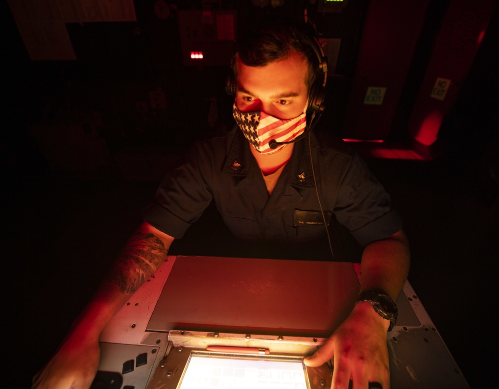 Sterett Sailors Stand Watch