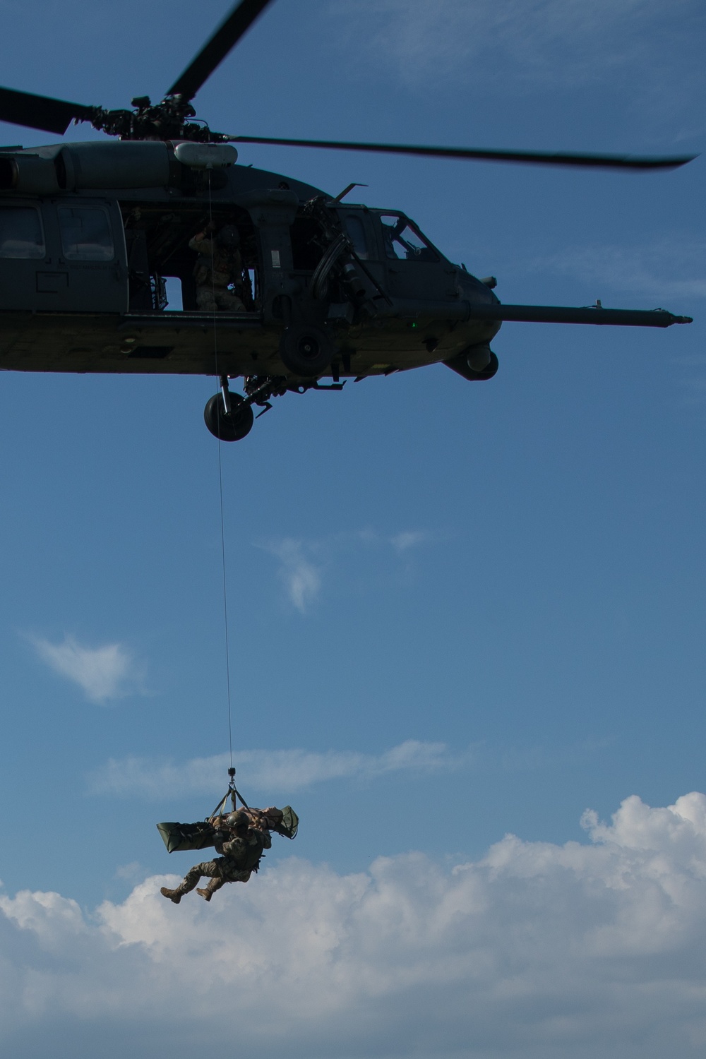 1st SFG (A) Green Berets rehearse helicopter rescue operations
