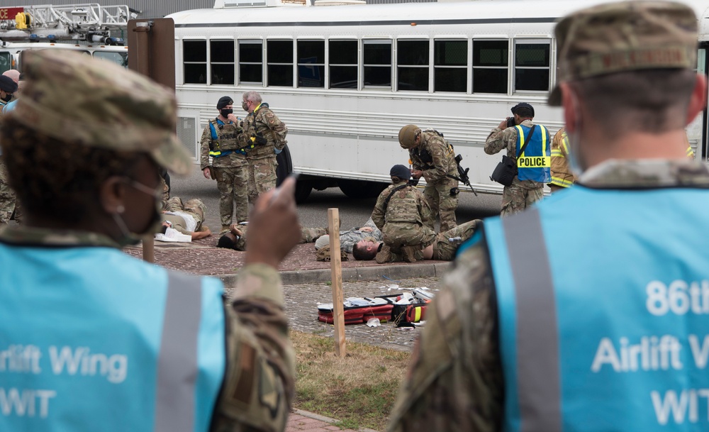 Exercise Day One: Evaluating 86th CES and 86th SFS response efforts