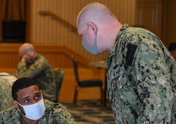 Sailors Take Exam In Hopes of Rank Advancement