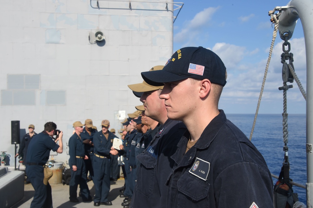 USS PHILIPPINE SEA AWARD CEREMONY