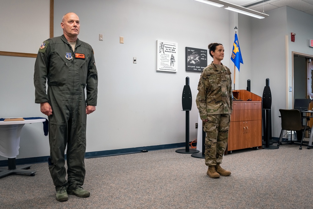 U.S. Air Force Master Sgt. Heather Prater promoted to senior master sergeant Aug. 27, 2020