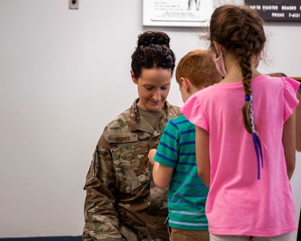 U.S. Air Force Master Sgt. Heather Prater promoted to senior master sergeant Aug. 27, 2020