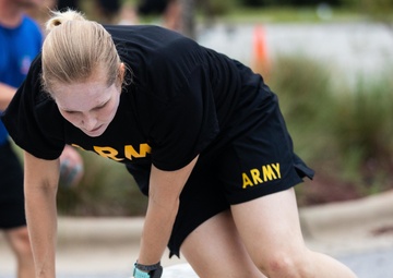 All American Leaders do combat focused PT during commander's conference