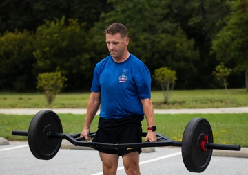 All American Leaders do combat focused PT during commander's conference