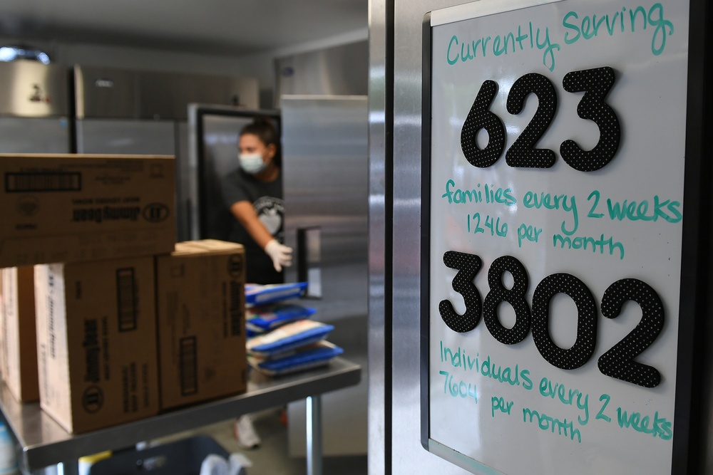 National Guard helps at Bonney Lake Food Bank