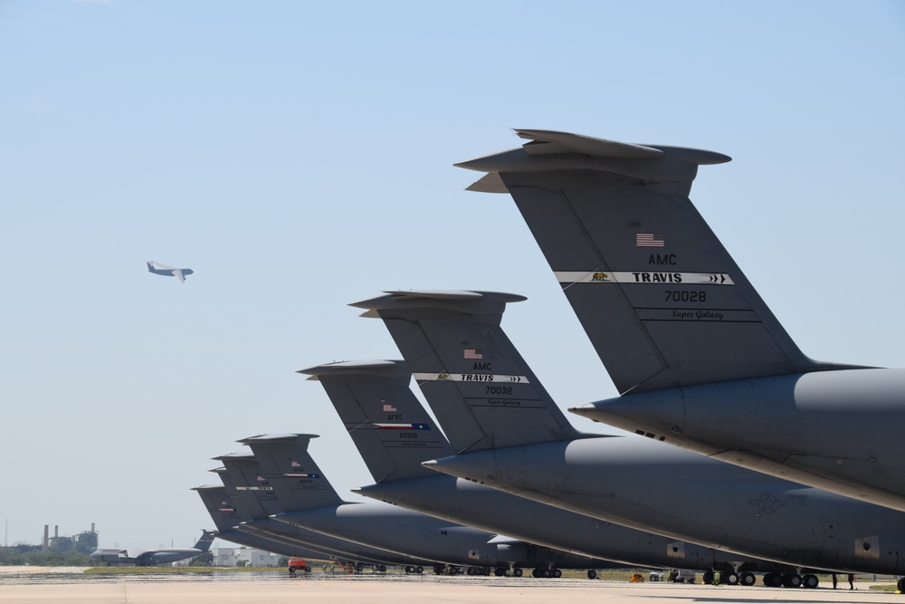 The 433rd Airlift Wing welcomes Travis aircraft during California wildfires