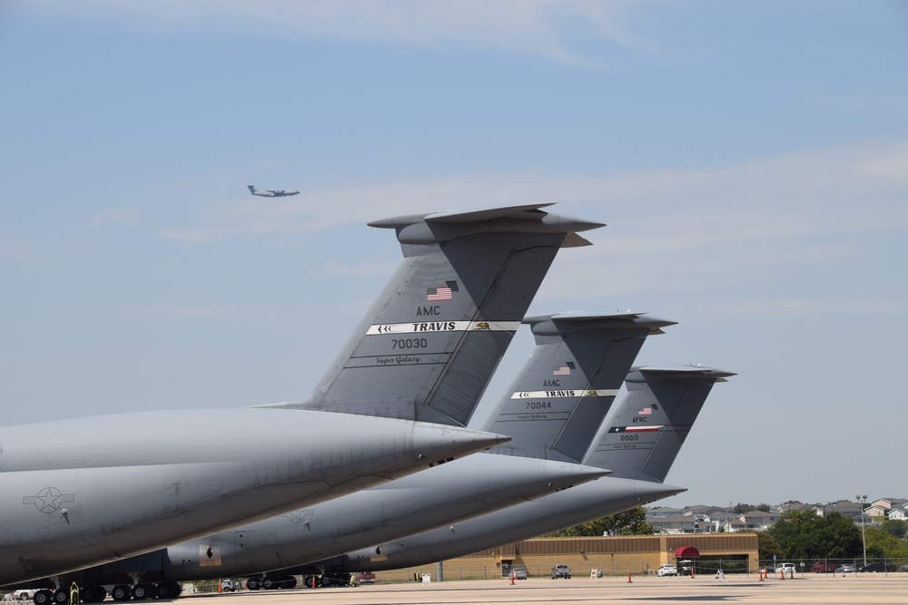 HeadlineThe 433rd Airlift Wing welcomes Travis aircraft during California wildfires