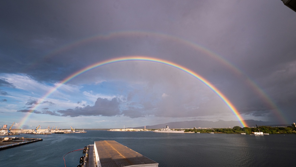 Double Rainbow over Joint Base Pearl Harbor