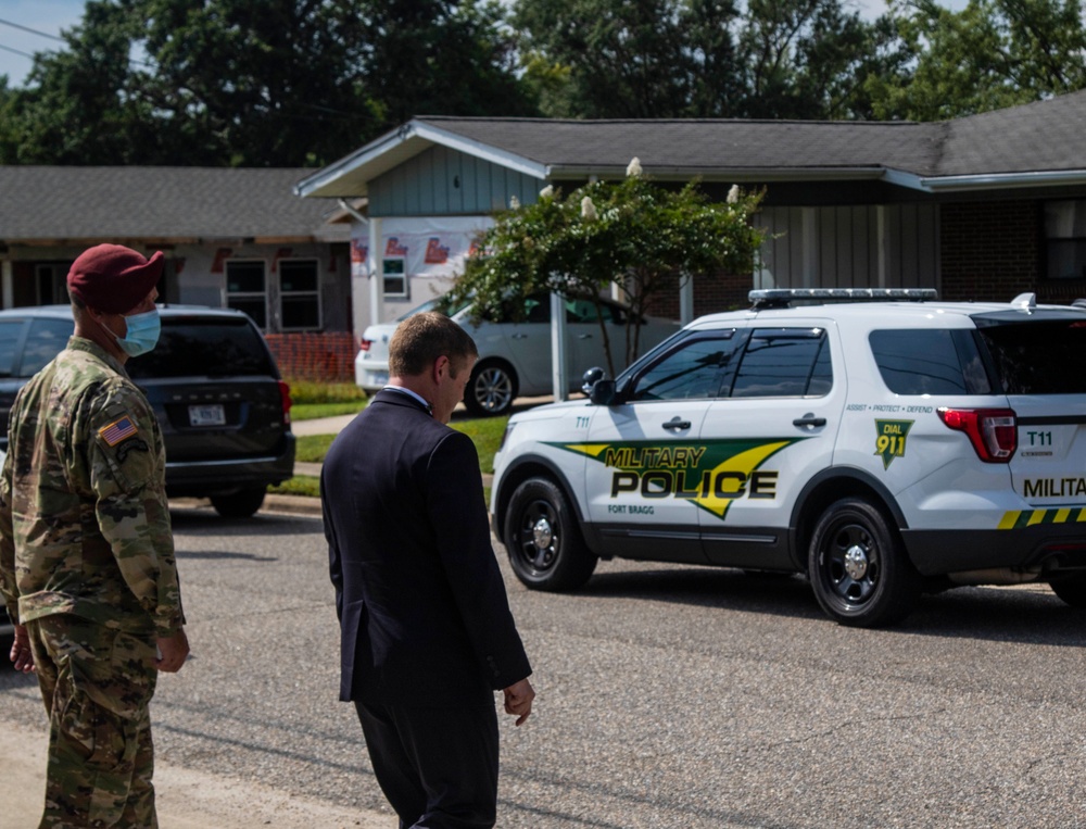 Secretary of the Army makes a house call on Fort Bragg