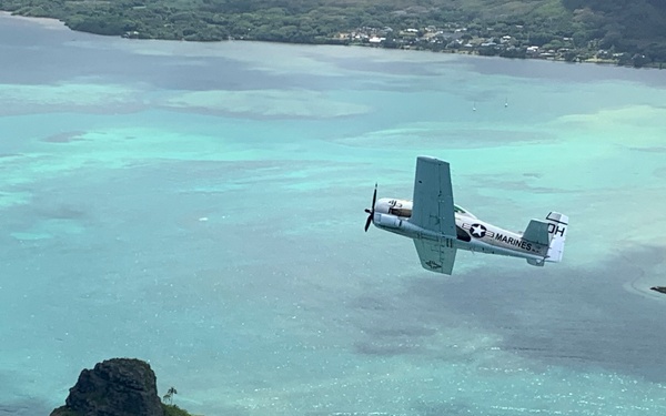WWII-Era Warbirds Fly Over Hawaii
