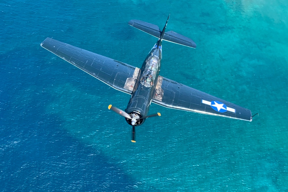 WWII-Era Warbirds Fly Over Hawaii