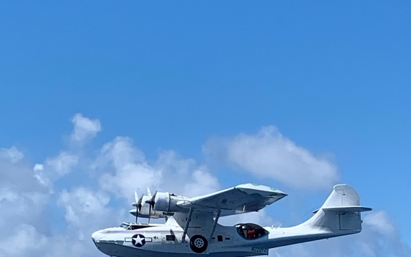WWII-Era Warbirds Fly Over Hawaii