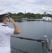 USS Michael Murphy Man the Rails for 75th Anniversary of the End of WWII