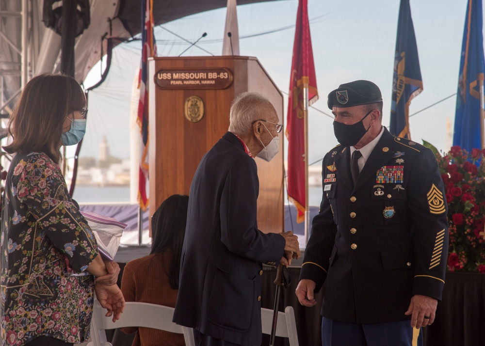 75th Anniversary of the End of WWII aboard Battleship Missouri Memorial