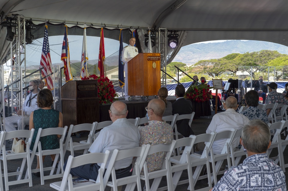 75th Anniversary of the End of WWII aboard Battleship Missouri Memorial
