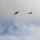 F22 Raptors Fly Over USS Missouri