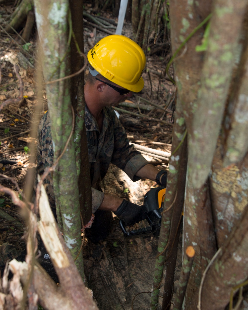 TF KM20 Expands Angaur Airfield