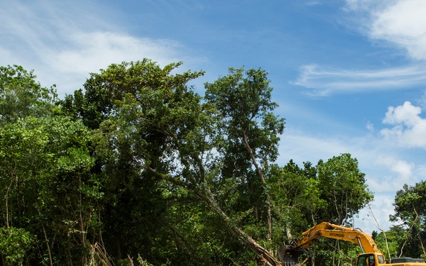 TF KM20 Expands Angaur Airfield