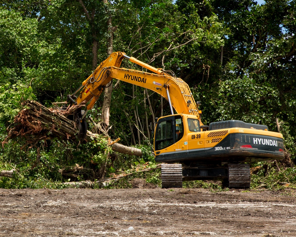 TF KM20 Expands Angaur Airfield