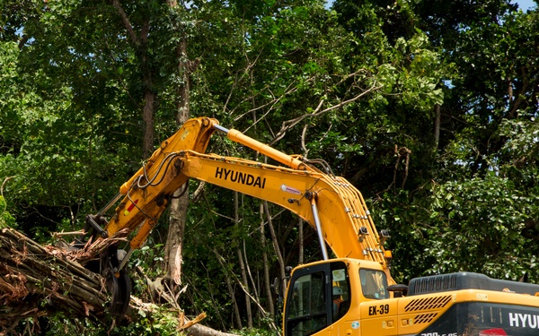 TF KM20 Expands Angaur Airfield