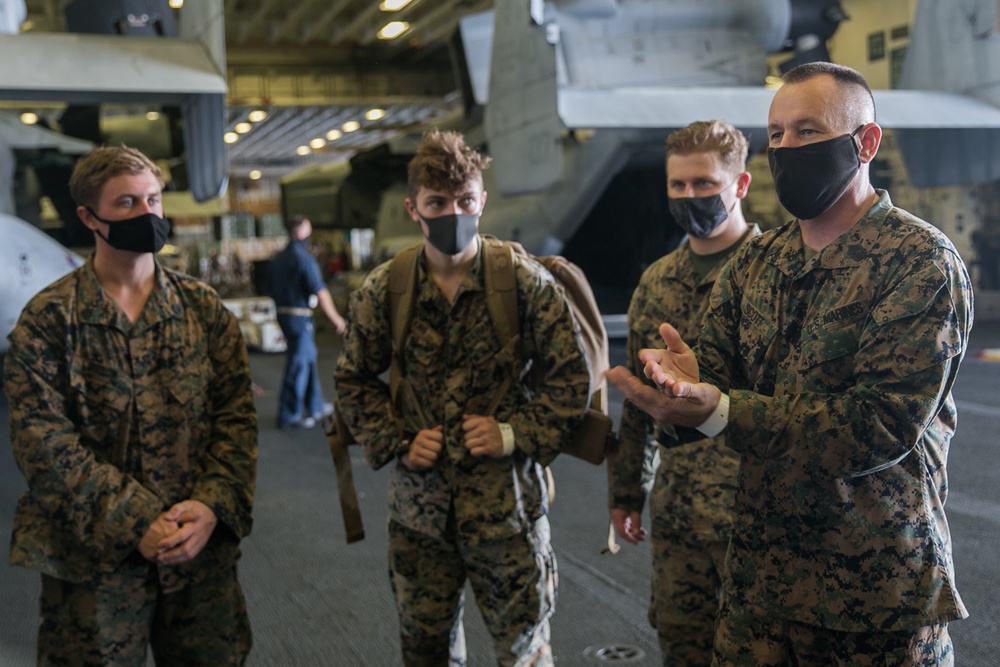 CLB-31, 31st MEU conducts NEO training exercise aboard USS America