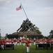 Marines commemorate the 75th Anniversary of World War II with a Sunset Parade at the Marine Corps War Memorial