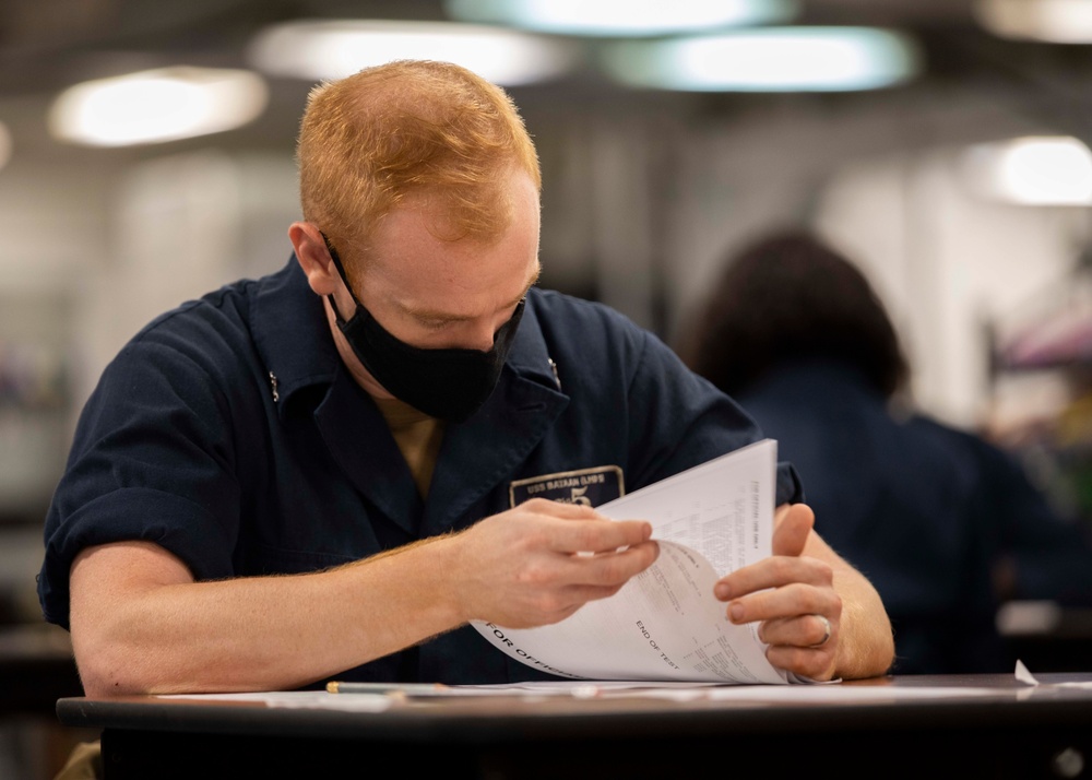 Navy Advancement Exam USS Bataan (LHD 5)