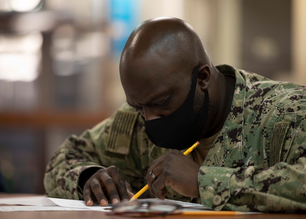 Navy Advancement Exam USS Bataan (LHD 5)