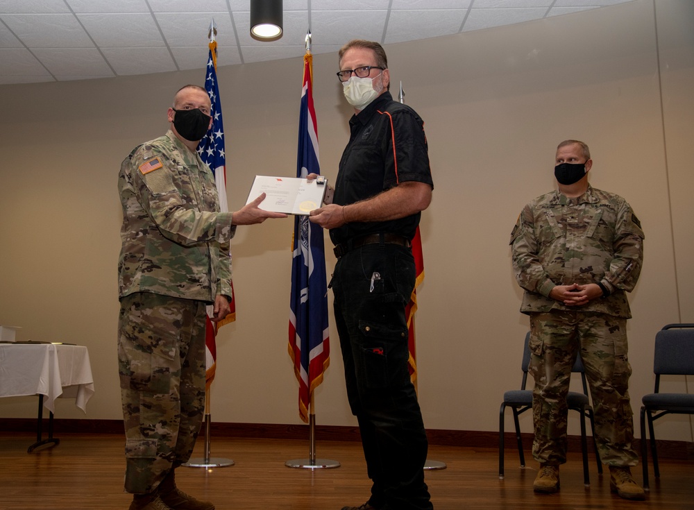 Wyoming Military Department employees earn awards for their service