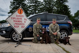 Navy MWD handlers gain certification
