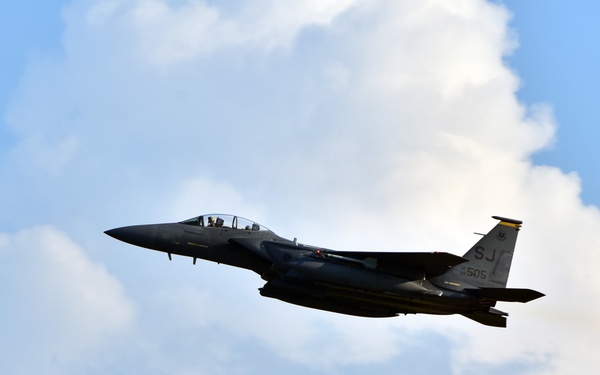 Strike Eagle at sunset