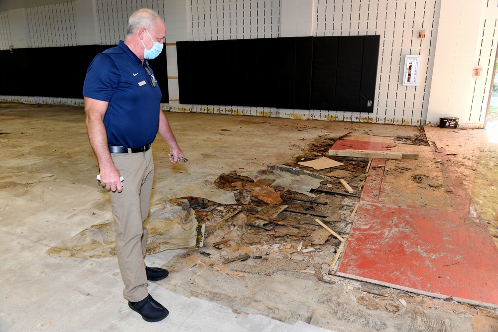 Robins Fitness Center: Basketball court renovation