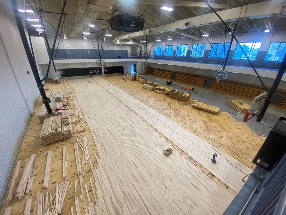 Fitness Center Basketball court renovation