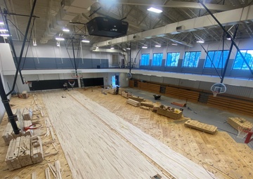 Fitness Center Basketball court renovation