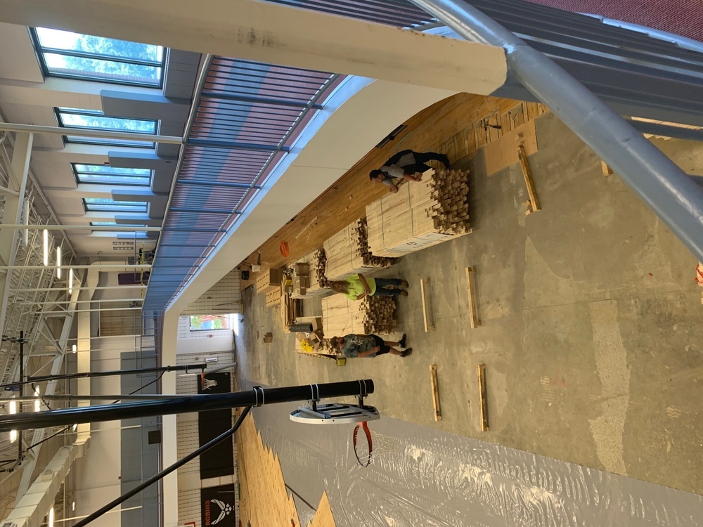 Fitness Center Basketball court renovation